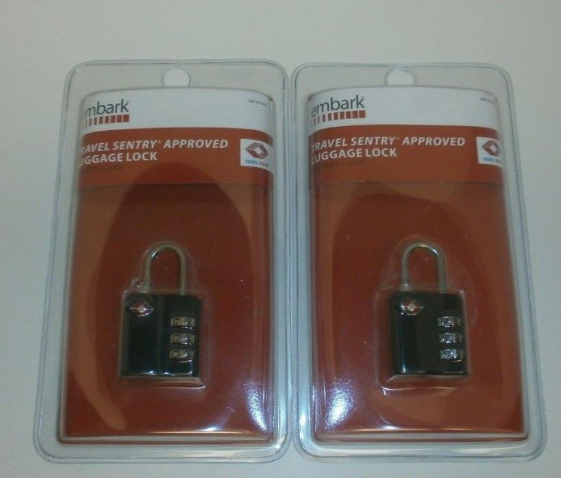 TRAVEL SENTRY Appproved LUGGAGE LOCKS-Two New in Package TSA Approved Lock