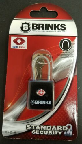 Brinks TSA Approved Keyed Lock with Cable Shackle