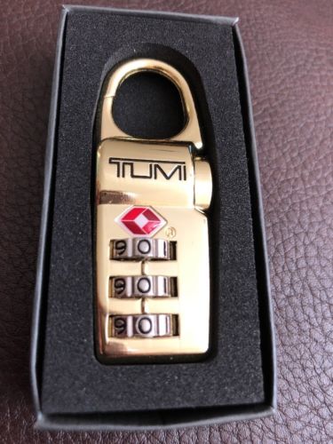 Tumi TSA Approved Combination GOLD Luggage Lock NEw In Box