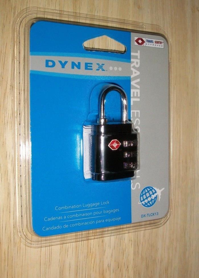 Dial Combination Lock Travel Smart 3- New! Dynex™ - Conair Sealed free shipping