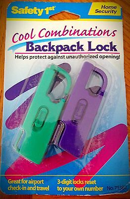 Five Packages of Backpack Locks (10 Locks Total) With Resettable Combinations.