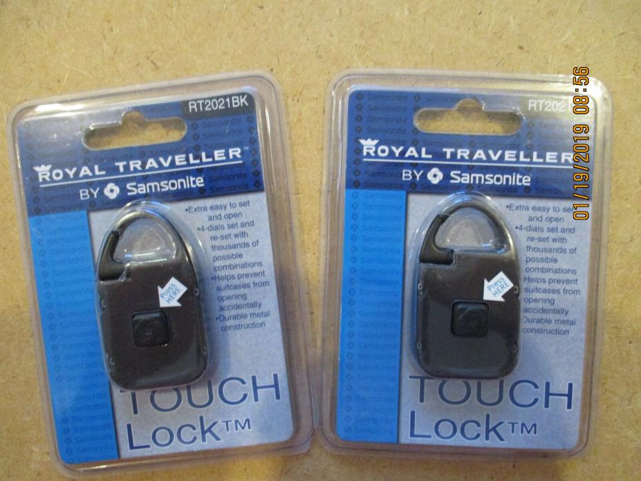 Royal Traveller Touch Locks (2 locks) by Samsonite (RT2021BK)