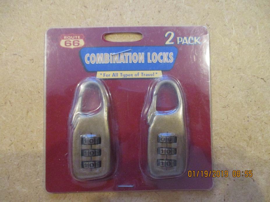 New Route 66 Combination Locks - 2 Pack