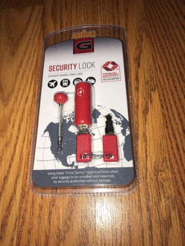 TSA Approved Luggage Locks With Key For Travel – Flexible Lock , 1 Pack - Red