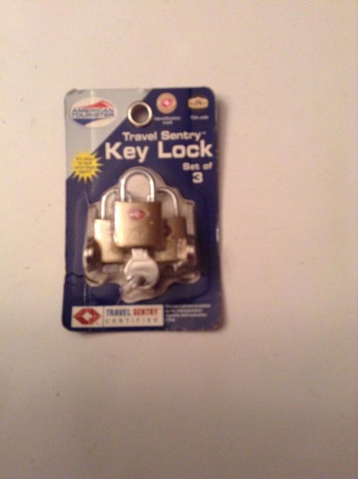 American Tourister Travel Sentry Key Locks Set Of 3 TSA