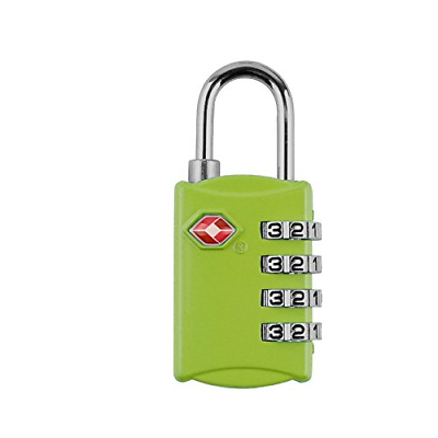 4 Digit Gym Lock, TSA Approved Padlock Combination Lock Keyless for Luggage