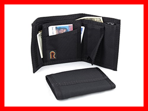 California Bifold Nylon Wallet W/Inside Pocket. Hook & Loop Closures. USA Made B