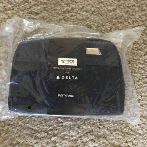 New TUMI Delta One Amenity Travel Kit (soft black version) SEALED