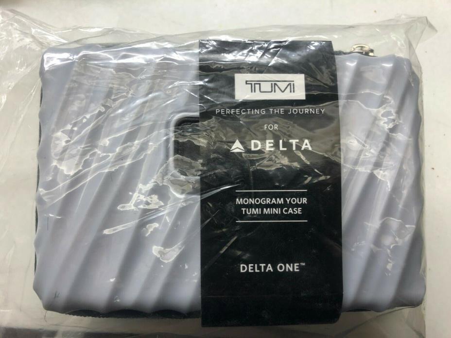 NEW Delta One Business Class TUMI Hard Case Amenity Kit