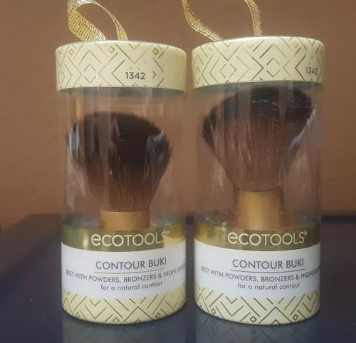 2 ECOTOOLS CONTOUR BUKI BRUSH POWDERS BRONZER HIGHLIGHTERS #1342 EL 509
