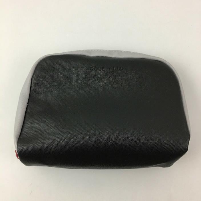 Cole Haan Black & Gray Toiletry Travel Case Pouch