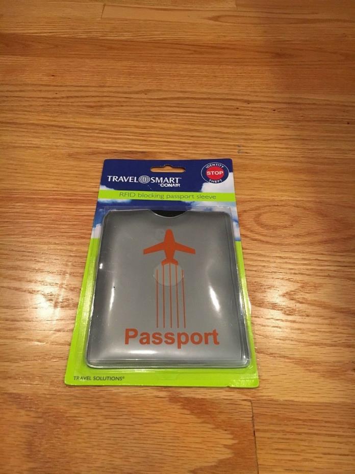 Travel Smart Conair RFID Blocking Passport Sleeve, New
