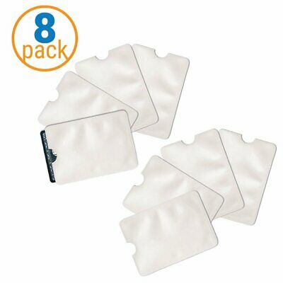 8 Pack of Safety Sleeves RFID Protectors Credit Card & Identity Theft Protection