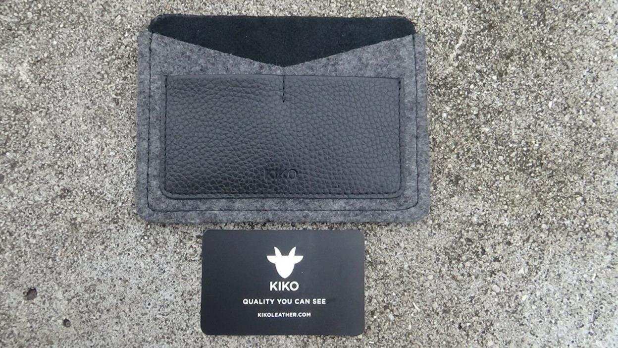 100% Authentic Leather and Wool Passport Holder Handmade by Kiko Leather