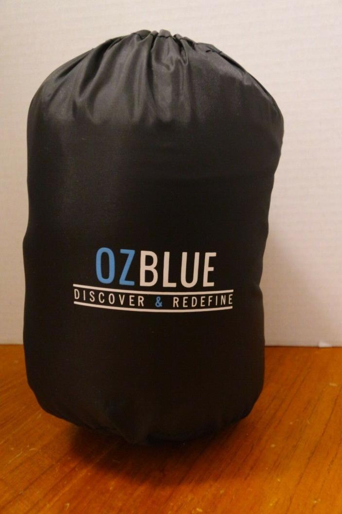 OZBlue Ergonomic Plush Travel Pillow with Eye Mask and Ear Plugs