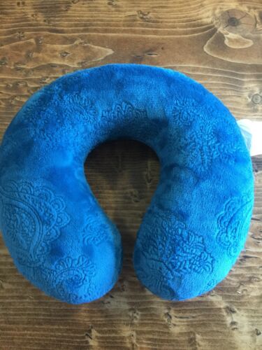 Memory Foam Travel Pillow Neck Pillow Turquoise Blue
