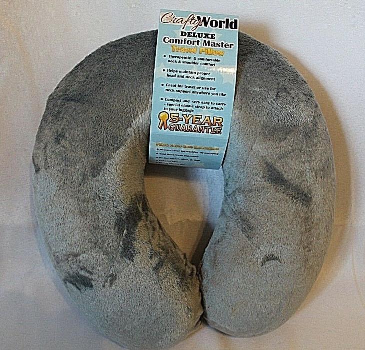 CRAFTYWORLD Deluxe Comfort Master Travel Neck Pillow With Gray Cover 40% Off