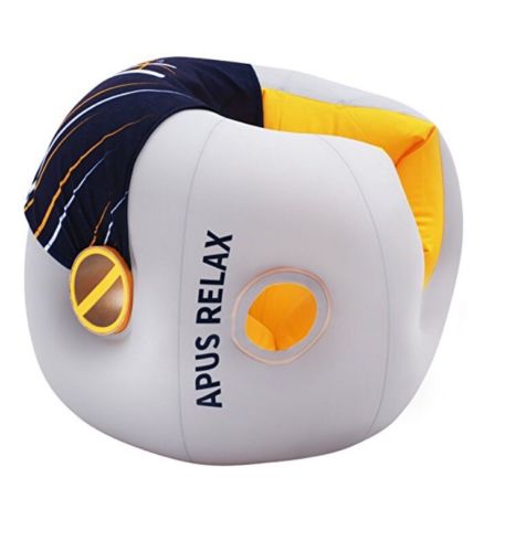 Travel Pillow Inflatable APUS Relax: For Healthy Sleep On Air Plane - Best For