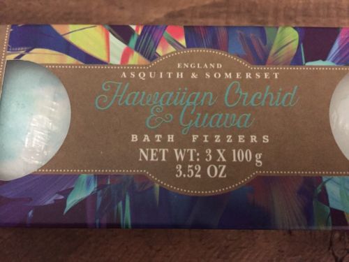 England Asquith & Somerset Hawaiian Orchid And Guava Bath Fizzers Pack Of 2