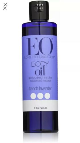 Lot Of 3 French Lavender Body Oil, EO Products, 8 oz Each