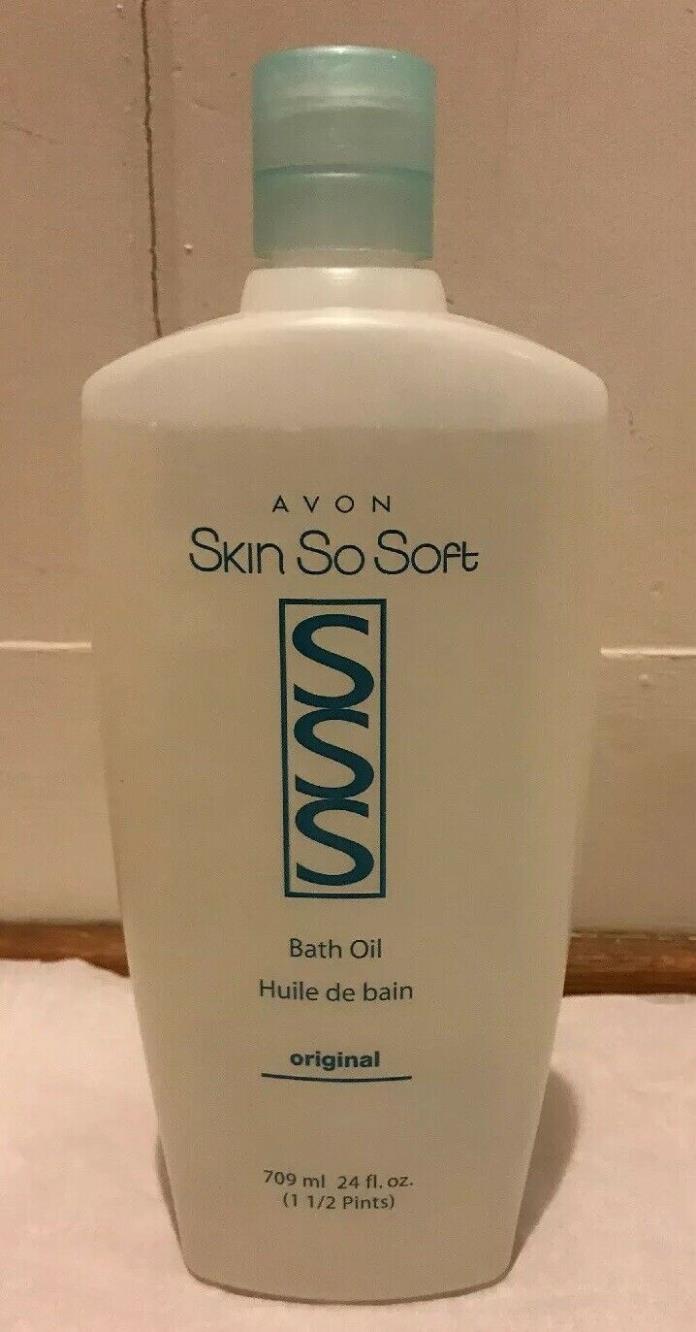 Vintage NOS- Avon Skin So Soft ORIGINAL Bath Oil - 24 oz . - NEW Sealed