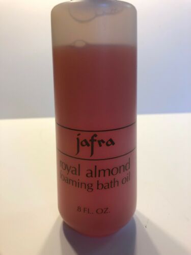 JAFRA Royal Almond Foaming Bath Oil 8oz VINTAGE - Open Bottle 90% FULL