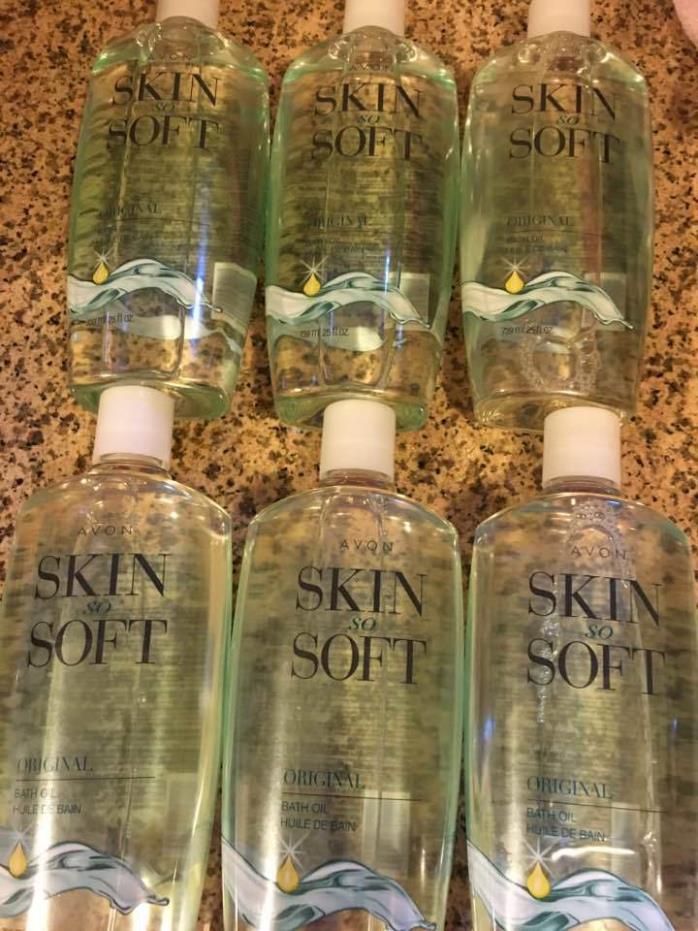 LOT OF 24 Avon Skin So Soft Bath Oil Bonus Size Original 25 Oz.