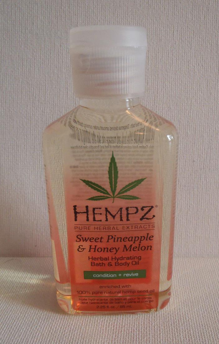 Hempz Sweet Pineapple & Honey Melon Hydrating Bath & Body Oil - 2.25 oz Travel