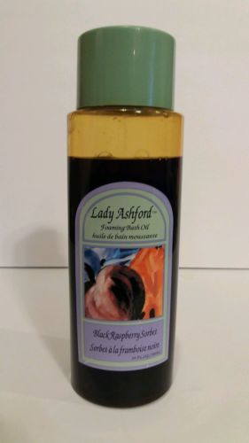 Vintage Lady Ashford Foaming Black Rasberyy Sorbet Bath Oil 24 fl oz Rare Used