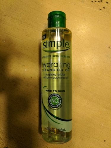 Simple Sensitive Skin Experts Hydrating Cleansing Oil 4.2 oz New