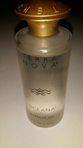 TerraNova Oceana 4 oz  Massage Oil 98% Full Vintage Hard to Find Scent