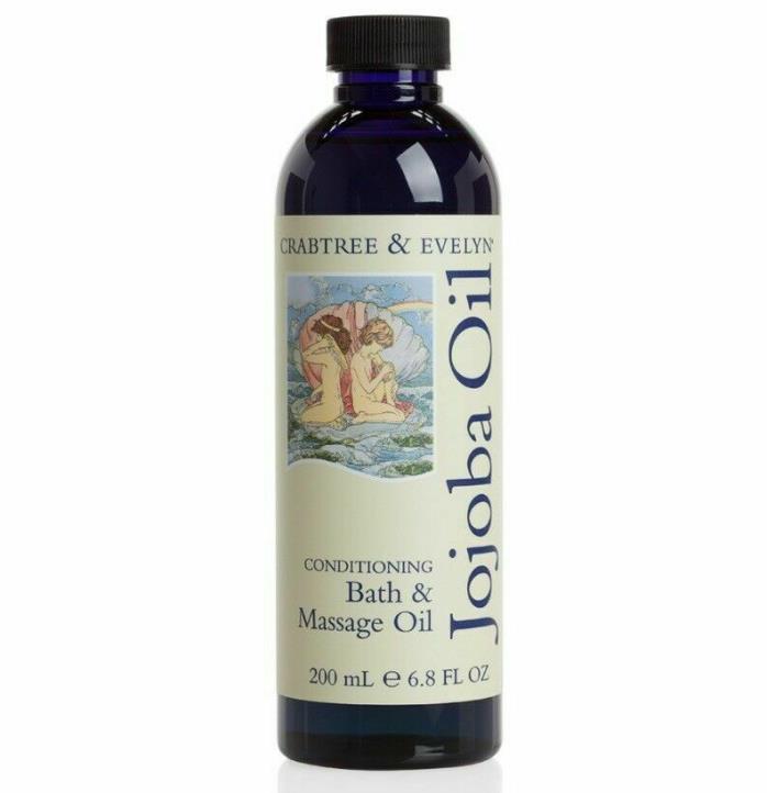 New Crabtree & Evelyn Jojoba Oil Conditioning Bath and Massage Oil 6.8 oz