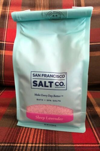San Francisco Salt Co. Spa Luxury Aches & Pains Bath Salt Sleep Lavender 2LB Bag