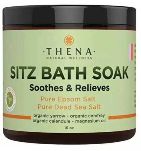Thena - Sitz Bath Soak Soothe & Relief Pure Epsom & Dead Sea Salt - 16 oz
