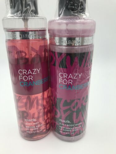 Avon Mark Crazy for Cranberry Bath and Body Set - Free Shipping