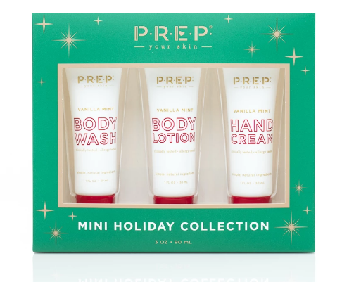 PREP Your Skin ~ Mini Holiday Collection- Bath & Body Gift Set Travel Size