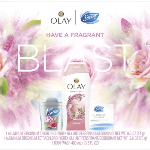 Olay Fresh Outlast Body Wash Set Secret Deodorant Paris Rose Secret Clinical