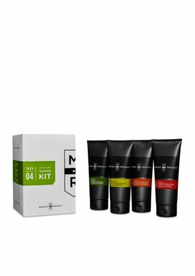 NIB Men's Montez Renault Shower Kit 04 Body Wash, Shampoo Gift Set $59 NEW