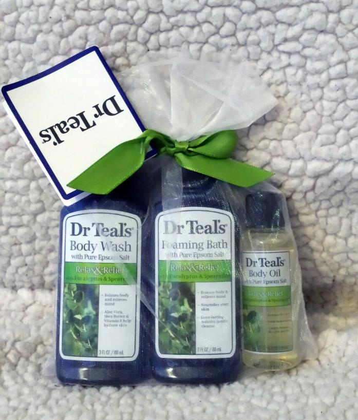 Dr Teal's Relax & Relief w/ Eucalyptus & Spearmint Foaming Bath, Body Wash & Oil