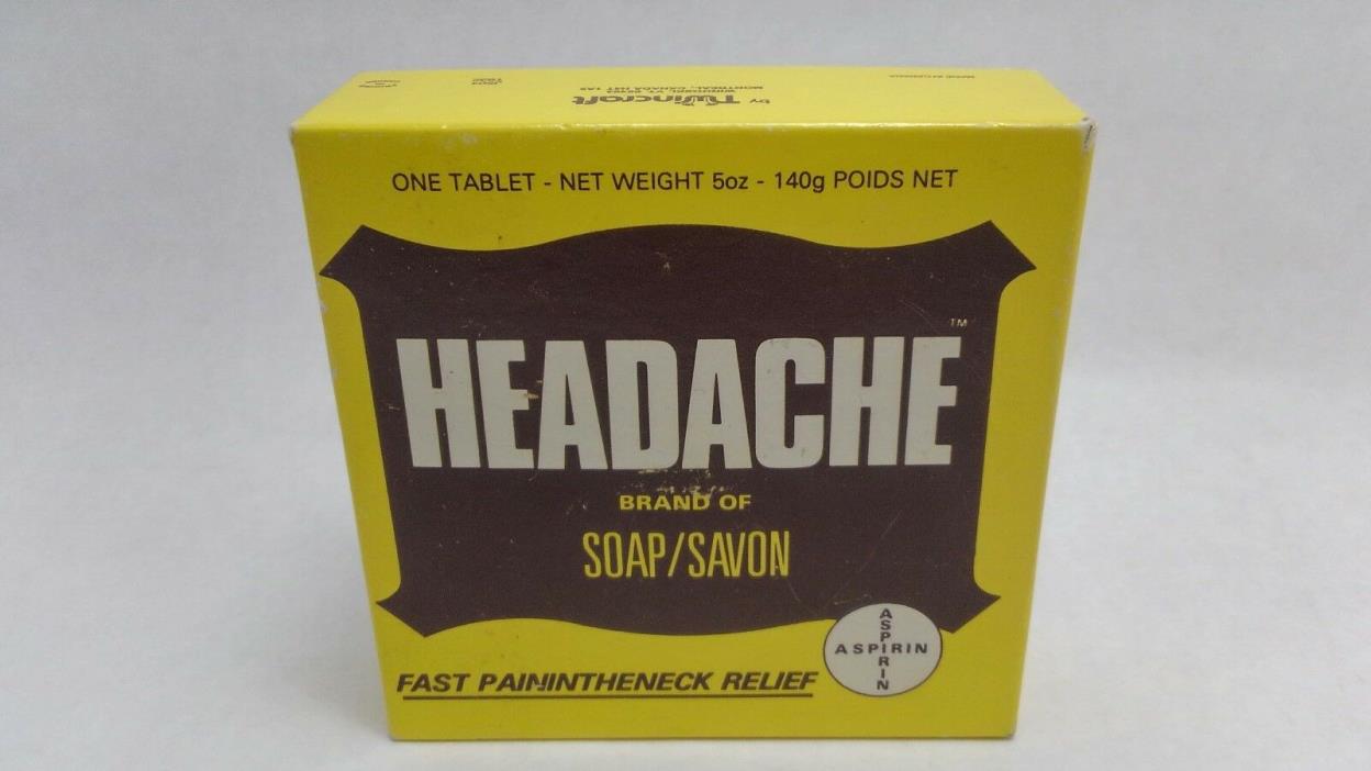 Novelty Gift Headache Brand of Soap Large Aspirin Shaped Bar
