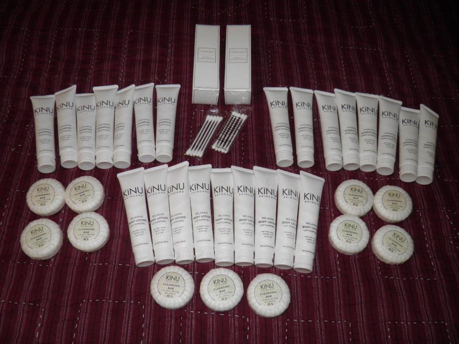 Lot of 39 MGM Resorts KiNU Sweet Fig & Olive ARIA Travel Size BATH & BODY ITEMS