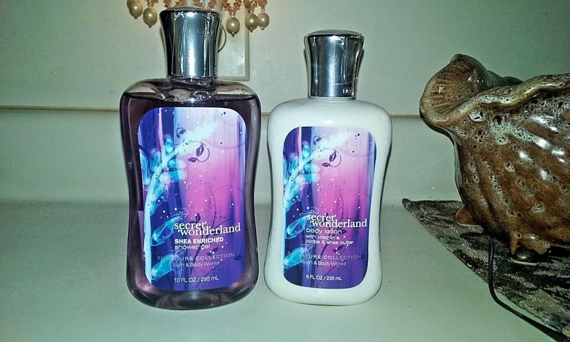 BATH&BODY WORKS SECRET WONDERLAND SET GEL&LOTION NEW