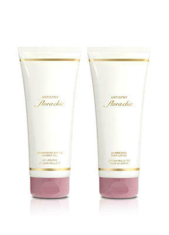 Amway Artistry flora chic Shimmering Bath & Shower Gel + Shimmering Body Lotion