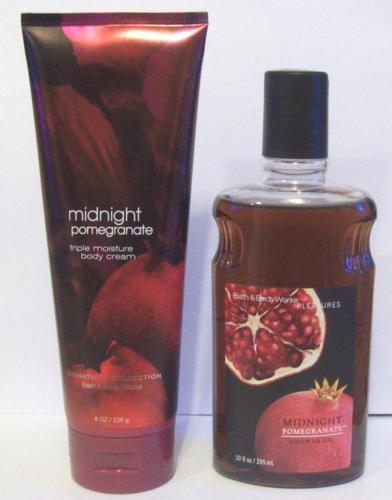 Bath & Body Works Midnight Pomegranate Triple Moisture Cream Shower Gel Wash Set