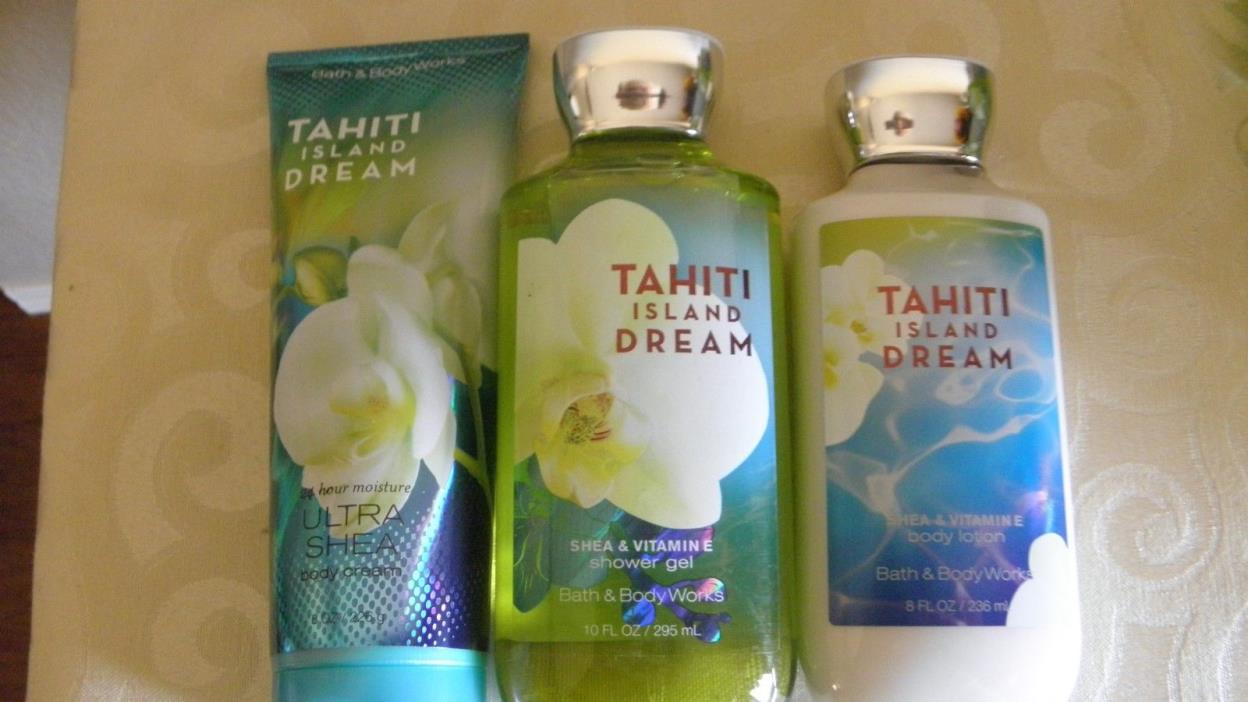 Bath & Body Works TAHITI ISLAND DREAM Body Cream, Lotion & Gel FREE SHIPPING