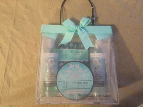 Simple Pleasures Peppermint Swirl Gift Set Body And Bath Set New