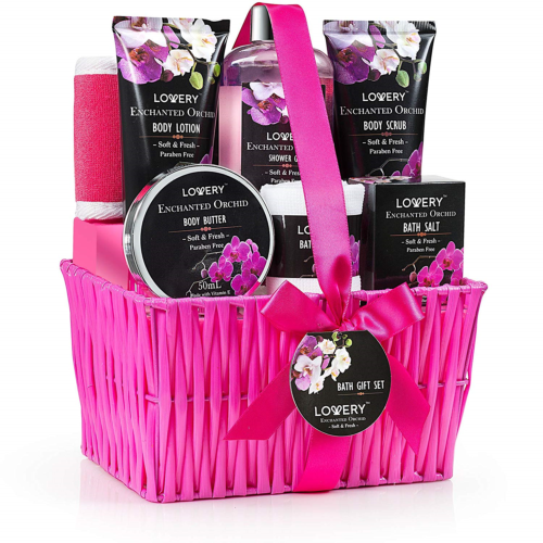 Gift Baskets for Women, Spa Gift Set for Her, Bath & Body Gifts for Women, Day -
