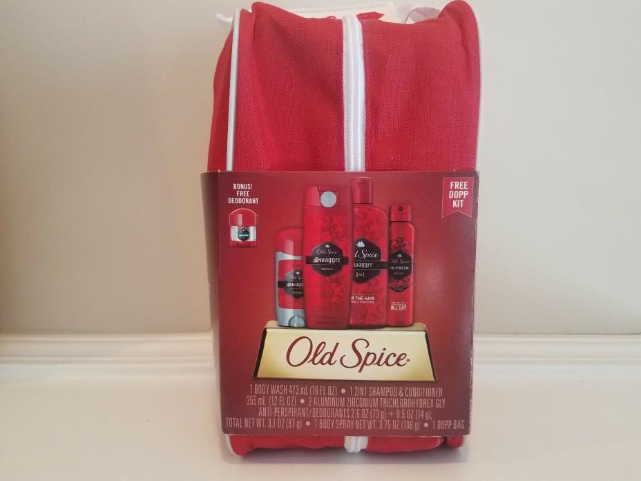 6 piece Old Spice Swagger Gift Pack * Body Wash Deodorant Shampoo Conditioner