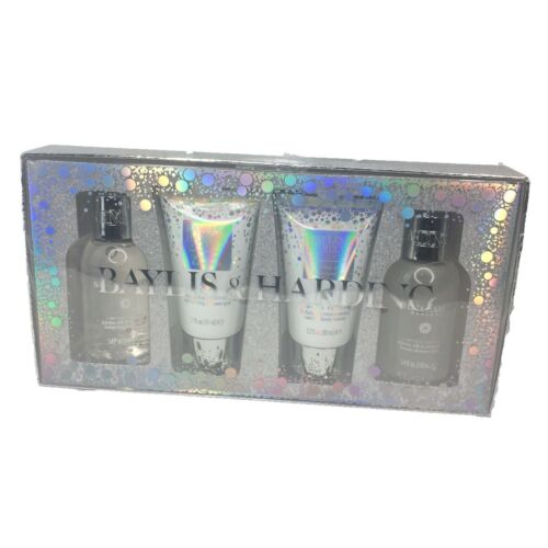 Limited Edition Baylis & Harding England 4 pc Gift Set Jojoba Silk & Almond