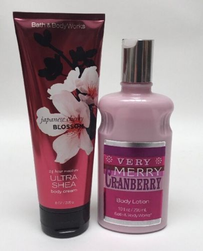 Bath And Body Works Very Merry Cranberry/Japanese Cherry Blossom Cream Lotion